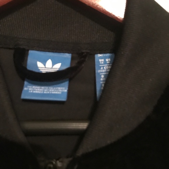 Adidas Originals VELVET Vibes Jacket M Velour - Picture 3 of 4